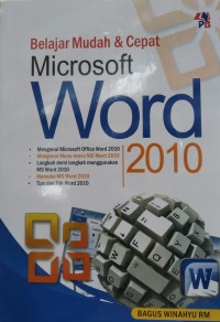 Image of Belajar Mudah & Cepat Microsoft Word 2010