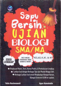 Image of Sapu Bersih Ujian Biologi SMA/MA kelas X,XI, & XII