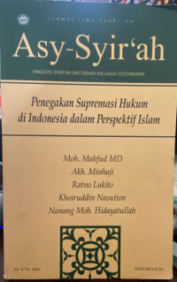 Image of Penegakan Supremasi Hukum di Indonesia dalm Perspektif Islam