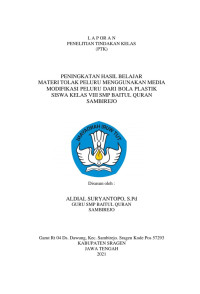 Image of LAPORAN PTK PENINGKATAN HASIL BELAJAR 'Materi Tolak Peluru