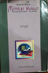 Image of mimbar hukum aktualisasi hukum islam No. 38 Thn. IX 1998
