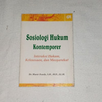 Image of Sosiologi hukum kontemporer